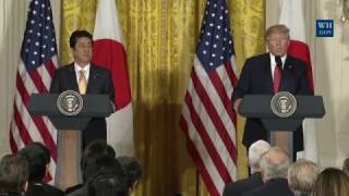 トランプ大統領　安倍首相と初会談